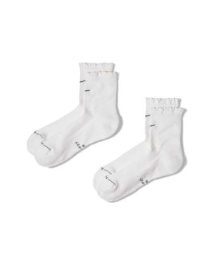 Nike Everyday Elevated Assorted 2-Pack Dri-Fit Crew Socks - White