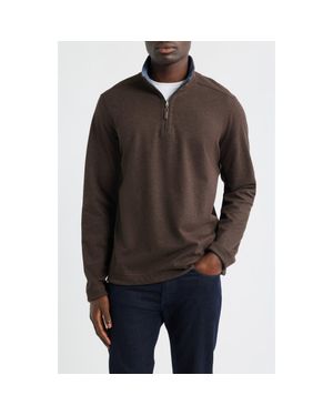 Johnston & Murphy Icon Reversible Quarter Zip - Black