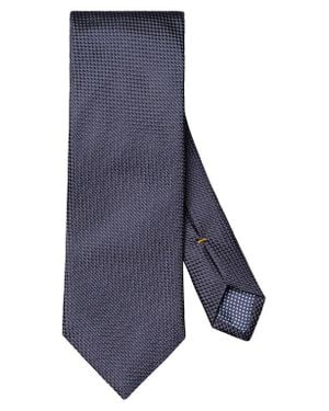 Eton Textured Solid Silk Tie - Blue