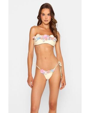 Beach Bunny Secret Garden Tie Side Tango Bottom - White