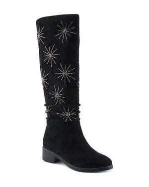 AZURA BY SPRING STEP Stardusk Crystal Boot - Black