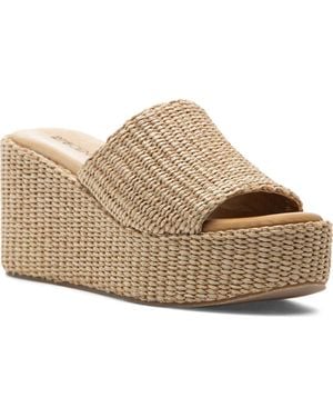 275 Central Sienna Platform Slide Sandal - Natural