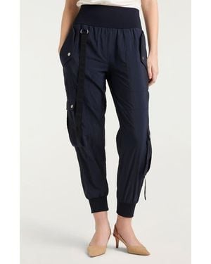 Cinq À Sept Harmony Side Snap Parachute Pants - Blue