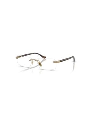 Ferrari 56Mm Rectangle Optical Glasses - Metallic