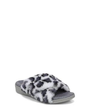 Vionic Relax Ii Plush Slide Sandal - Gray
