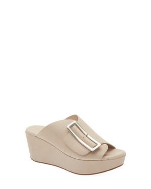 Chocolat Blu Yasha Platform Wedge Sandal - White
