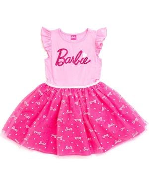 Barbie Sleeveless Tulle Dress - Pink
