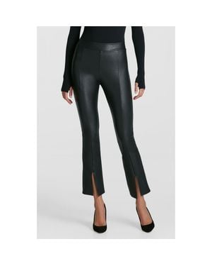 Commando Split Hem Faux Leather Pull-on Pants - Black