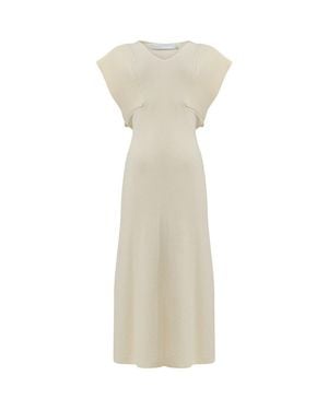 eem Ribbed Maxi Knit Dress - Natural