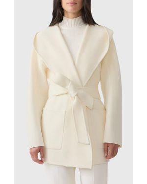 Mackage Paya Belted Wool Coat - Natural