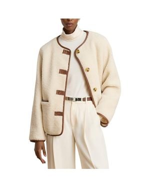 Ralph Lauren High Pile Fleece Jacket - Natural