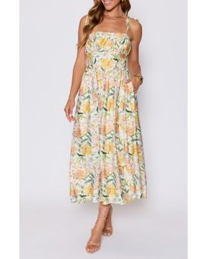 Vici Collection Emory Floral Sundress - Yellow