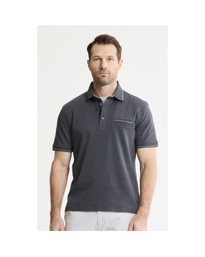 Jachs New York Cotton Interlock Polo - Gray