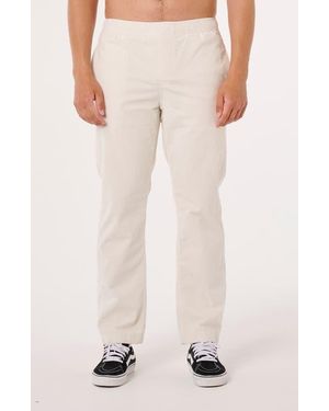 Rip Curl Classic Surf Pull-On Straight Leg Corduroy Beach Pants - Natural