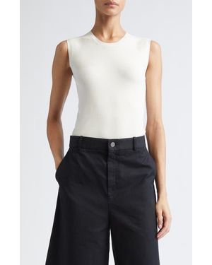 Partow Bowery Sleeveless Silk Blend Sweater - Blue