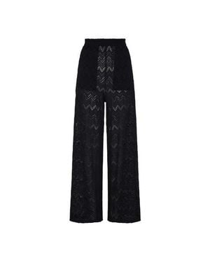 Vilebrequin Mesh Wide-Leg Pants - Black