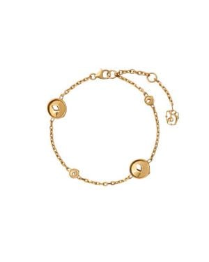 Burberry Hollow Medallion Bracelet - Metallic