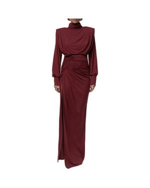 JLUXLABEL Radiance Long Sleeve Gown - Red