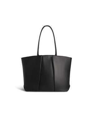 Kaai Horizon Leather Tote Bag - Black
