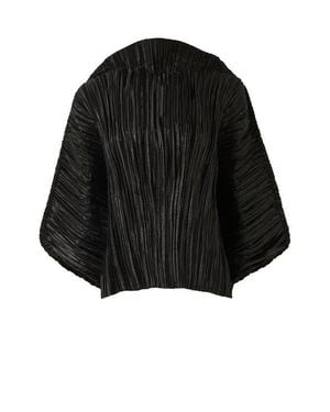 eem Plisse Batwing Top - Black