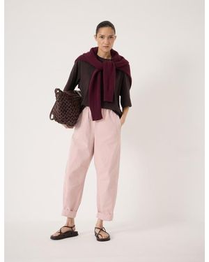 Hush Jack Barrel Leg Pull On Trouser - Pink