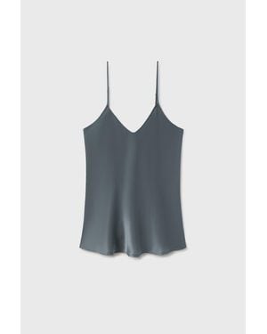 SILK LAUNDRY Bias Cut Cami - Blue