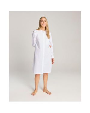 Nudea The Seersucker Shirt Dress - White