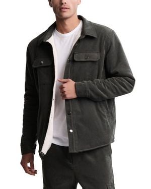 Barefoot Dreams Malibu Collection Corduroy Shirt Jacket - Black