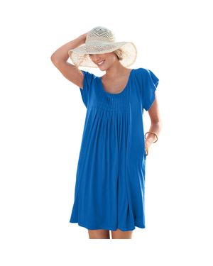 Swim 365 Box Pleat Cover Up - Blue