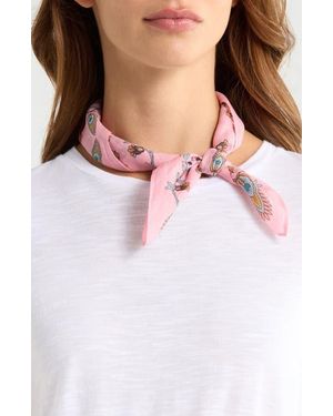 Treasure & Bond Pottery Floral Square Bandana - Pink