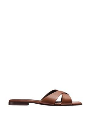 Margaux The Selene Flat Sandal - Brown