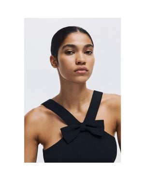 H&M Bow-Detail Top - Black