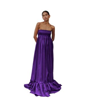 SEZ Rosette Dress - Purple