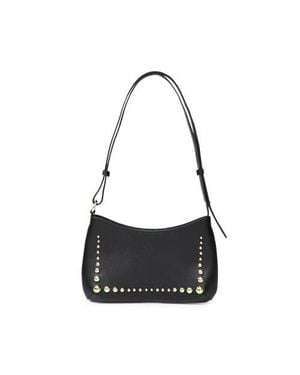 Belle & Bloom Girls Like Us Studded Leather Shoulder Bag - Black