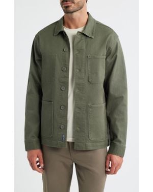 Free Fly Folly Stretch Cotton Twill Chore Coat - Green