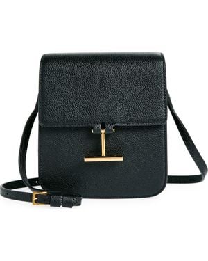 Tom Ford Mini Tara Grained Leather Crossbody Bag - Green