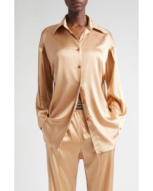 Tシャツ・カットソー TOM FORD stretch silk satin relaxed fit shirt STRETCH SILK SATIN RELAXED FIT SHIRT | Tom Ford Fashion