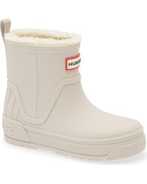 HUNTER Kids' Gracey Insulated Waterproof Rain Boot - Natural