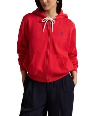 Polo Ralph Lauren Full Zip Fleece Hoodie - Red