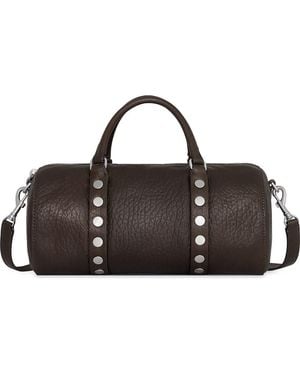 Rebecca Minkoff Tootsie Leather Barrel Crossbody Bag - Black