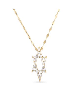 Lana Jewelry 14K Diamond Star Of David Pendant Necklace - Metallic