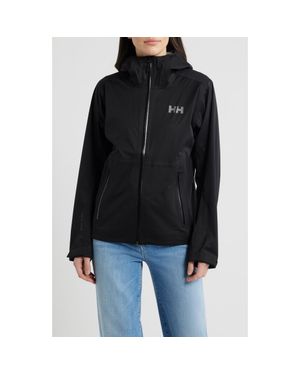 Helly Hansen Momentum 3-Layer Waterproof Hooded Jacket - Black