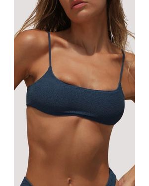 Stone Fox Sonny Textured Bikini Top - Blue