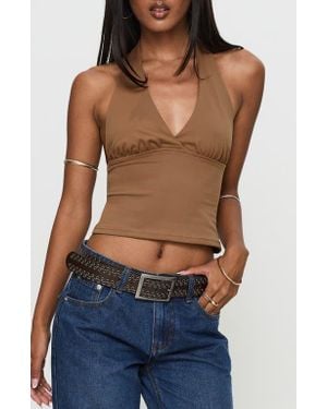 Princess Polly Whimsy Halter Top - Blue