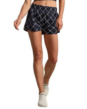 Rhone Mirage Windowpane Plaid Upf 50+ Shorts - Blue