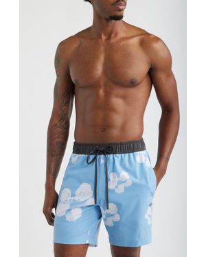 Saint Studio Lido Swim Trunks - Blue