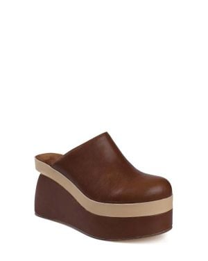 Artisan — Crafted by Zigi Solen Platform Wedge Clog - Brown