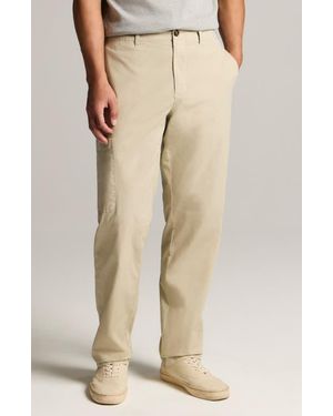 Vince Owen Athletic Stretch Cotton Side Pocket Pants - Natural