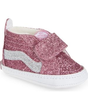 Vans Sk8-Hi Glitter Crib Shoe - Pink