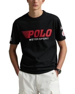 Polo Ralph Lauren Classic Fit Motorsport Graphic T-Shirt - Black